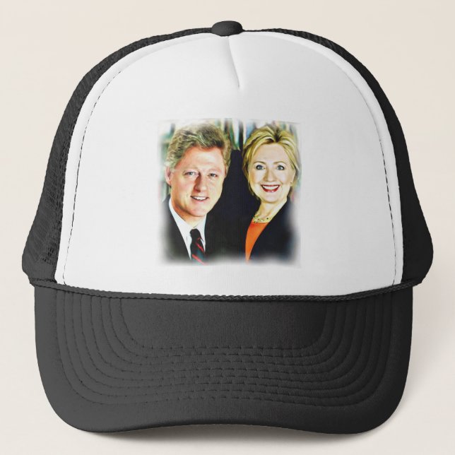 Boné Presidente Bill Clinton e Presidente Hillary Clint (Frente)