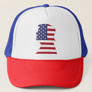 BONÉ PRESIDENTE DONALD TRUMP AMERICAN FLAG
