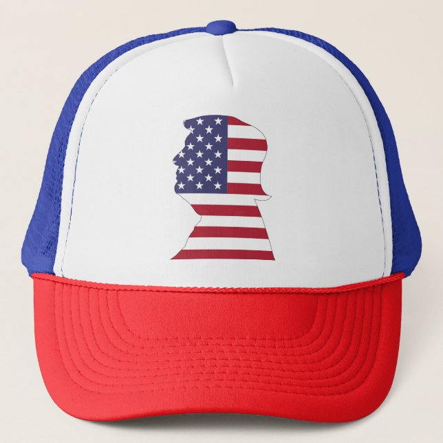 BONÉ PRESIDENTE DONALD TRUMP AMERICAN FLAG (Frente)