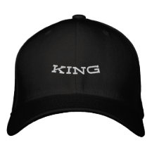 Preto Personalizado KING Nome Visor-Chapéu Elegant