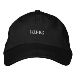 Boné Preto Royal Ajustável com Nome King Impresso