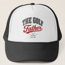 : Preto Vermelho Vintage Golfe Pai Dia dos Pais Ch