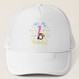 Boné Primeiro aniversario Toque Bonito De Nascimento De