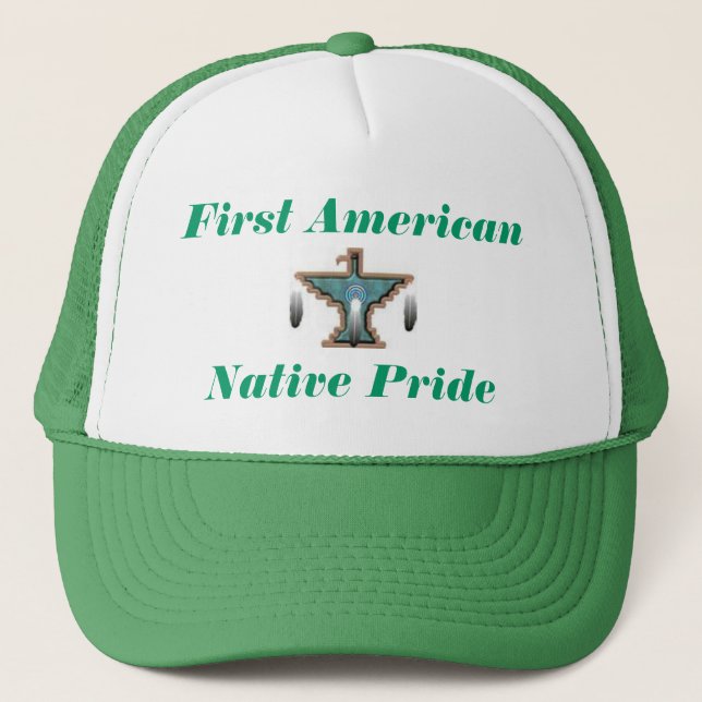 Boné Primeiro orgulho americano, nativo (Frente)