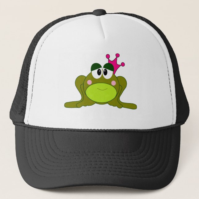 Boné Princesa Com Cor-de-rosa Coroa Desenhos animados (Frente)