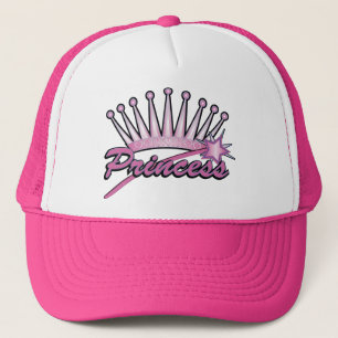 Boné Princesa cor-de-rosa Coroa