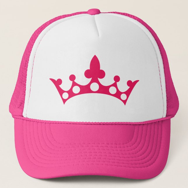 Boné Princesa Rosa Tiara, Vestido Sem Sono (Frente)