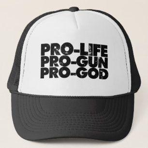 Boné Pró-arma Pro-life Pro-gun