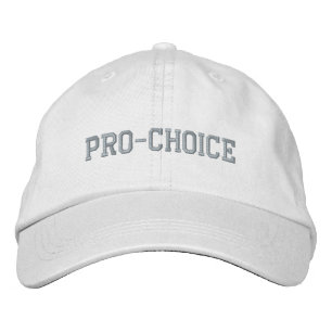 Boné Pro Choice cor-de-rosa e branco pro aborto