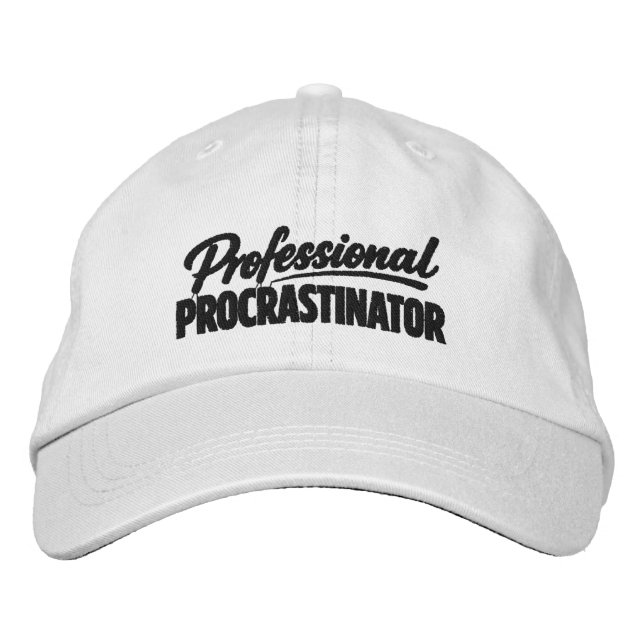 Boné Procrastinador Profissional Humor Divertido (Frente)
