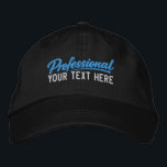 Boné Professional Personalized Add Your Own Text<br><div class="desc">Professional Personalized Add Your Own Text embroidered cap from Ricaso - Show off your business, your sense of humor and more. Simple, bold typography delivers the message instantly. This clean, text-focused style keeps the design modern and versatile while letting you change the text to suit your needs. It’s a unique...</div>