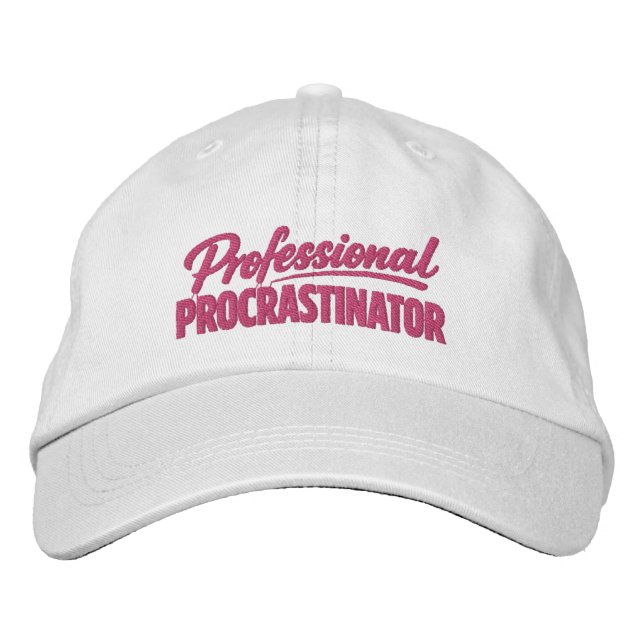 Boné Professional Procrastinator Funny Humor (Frente)