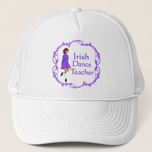 Boné Professor de dança em irlandês - Roxo (Frente)
