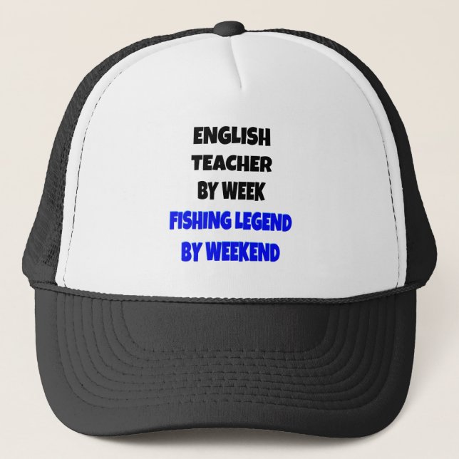 Boné Professora Inglês de Legenda de Pesca (Frente)