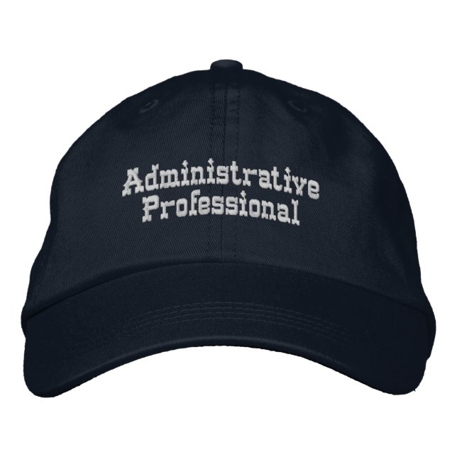 Boné Profissional Administrativo-Toca Impressa Azul Mar (Frente)