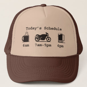 Boné Programação de hoje - café, 2wheels, & chapéu 