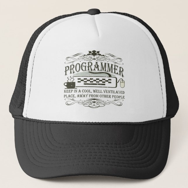 Boné Programador engraçado (Frente)