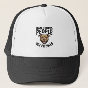 Boné Proibir Pessoas Estúpidas Não Pitbulls Design de C