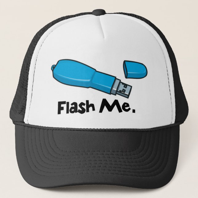 Boné projete-me design de pen drive (Frente)