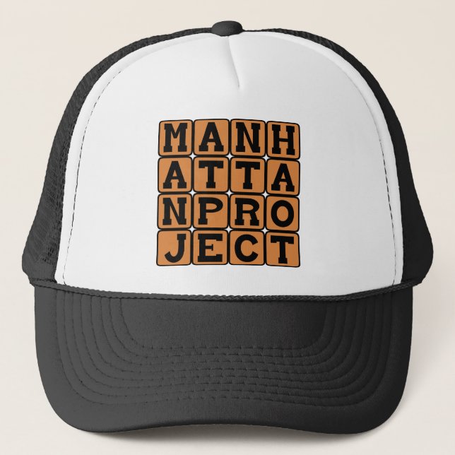 Boné Projeto Manhattan, Projeto Secreto da 2ª Guerra Mu (Frente)