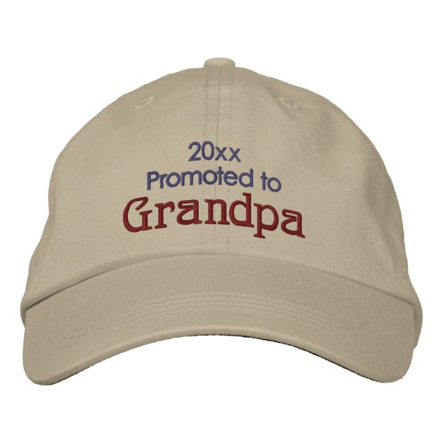 Boné Promoted to Grandpa and Year Father's Day (Frente)