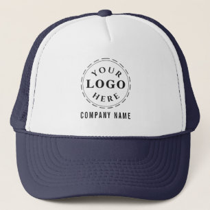 Boné Promova sua Marca com branco e Marinho personaliza