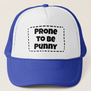 Boné Prone to Be Punny Engraçado Hat