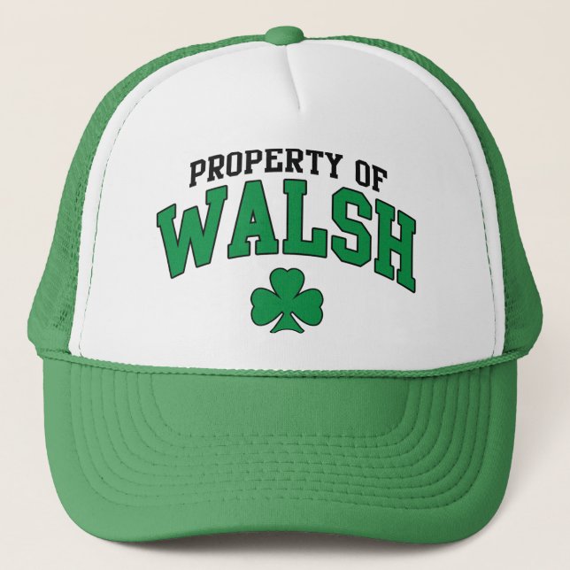 Boné Propriedade do irlandês de Walsh (Frente)