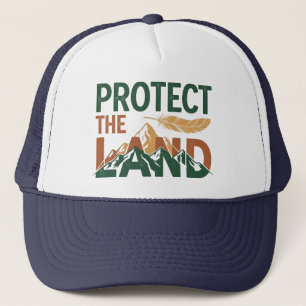 Boné "Proteja a Terra" Montanhas com Pena 