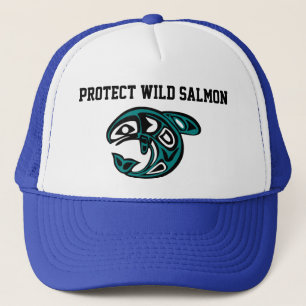 Boné Proteja o chapéu Salmon selvagem