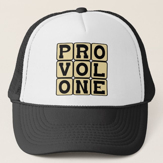 Boné Provolone, queijo italiano (Frente)