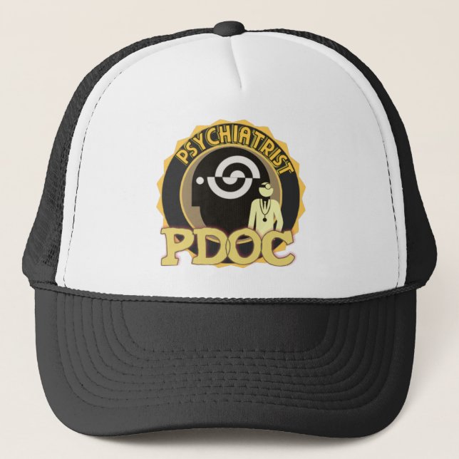 BONÉ PSYCHIATRISTA DE LOGOTIPO PDOC (Frente)