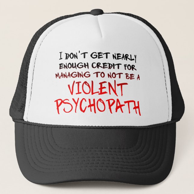Boné Psychopath Credit Funny Ball Hat (Frente)