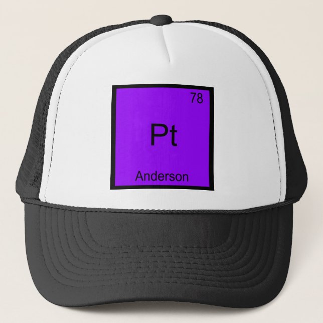 Boné Pt - Camiseta do Elemento Químico Engraçado Anders (Frente)