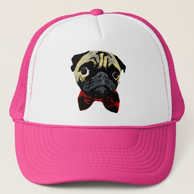 Boné Pug do juntamento - chapéu (Frente)