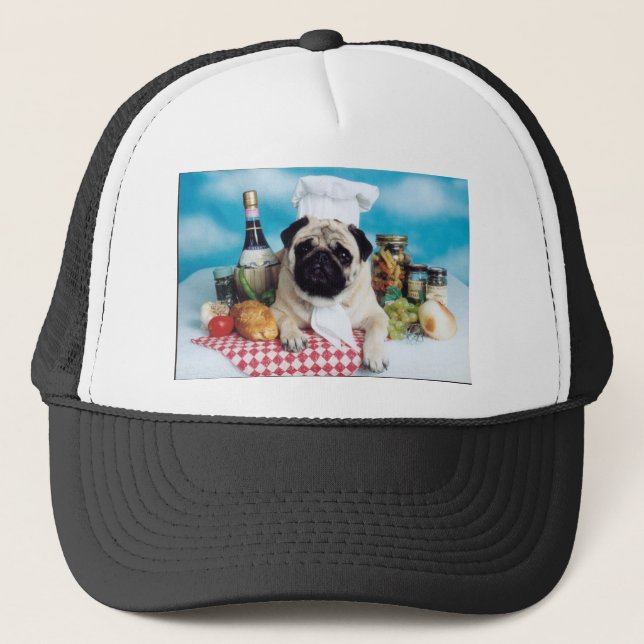 Boné Pug Dog Chef (Frente)