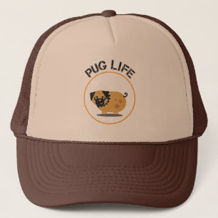 Boné Pug Life Trucker Hat