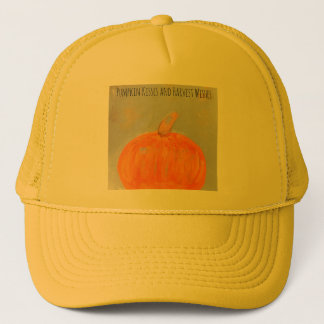 Boné Pumpkin Kisses & Harvest Deseja O Chapéu do Caminh