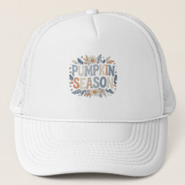 Boné Pumpkin Season – Blue Floral Retro casquette