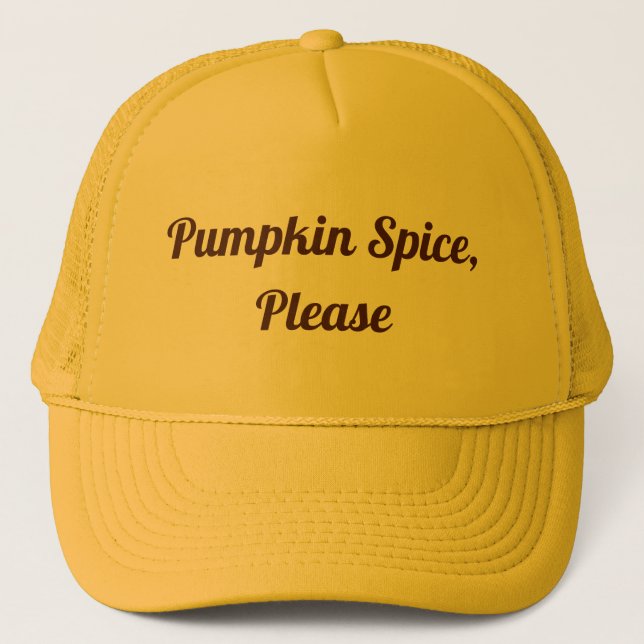 Boné Pumpkin Spice, por favor (Frente)