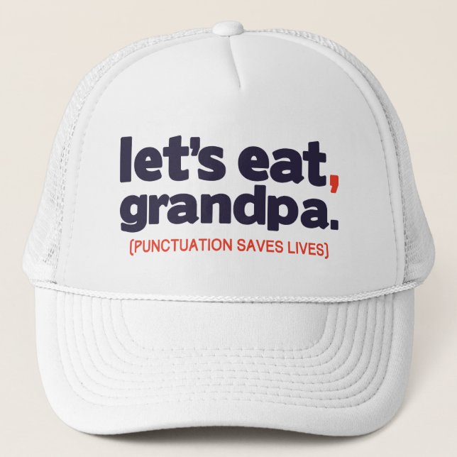 Boné Punctuation saves lives (Frente)