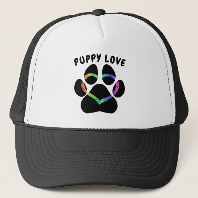 Boné Puppy Love Rainbow Heart (Frente)