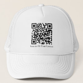 Boné QR personalizado - Adicionar seu QR e conteúdo