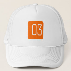 Boné Quadrado da laranja #3
