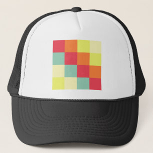 Boné Quadrados de cores