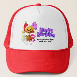 Boné Qualquer coisa-Feliz Feriado-Feliz feliz tudo