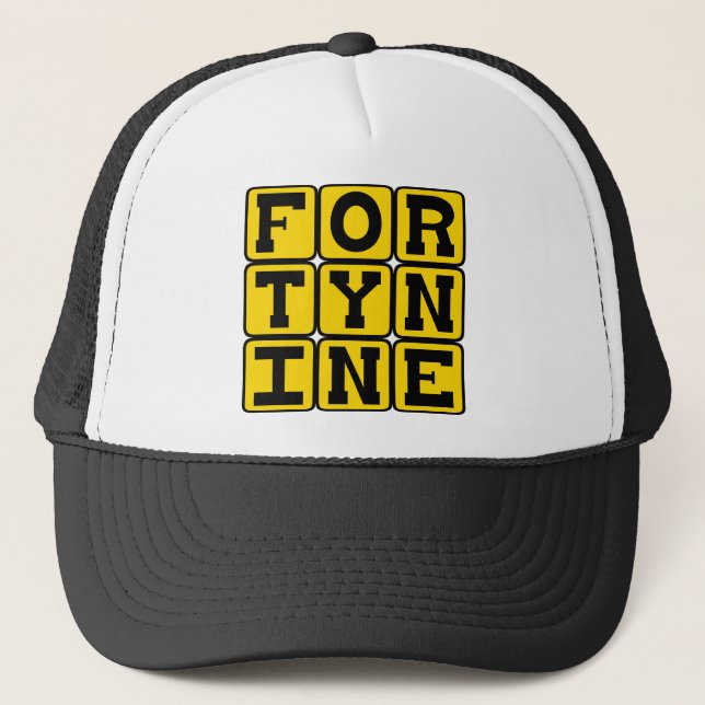 Boné Quarenta e Nove, Número 49 (Frente)