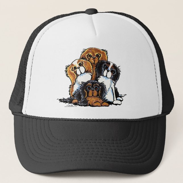 Boné Quatro Cavalier King Charles Spaniels (Frente)