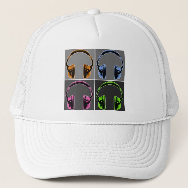 Boné Quatro Fones de Ouvido Pop Art (Frente)