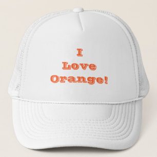 Boné Que eu adoro laranja
